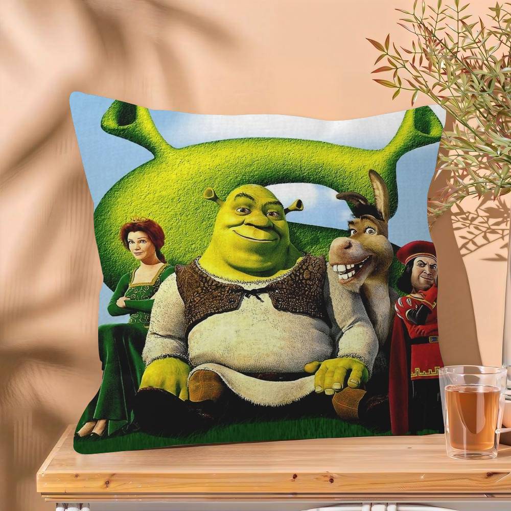 Cartoon Shrek Pillow Anime Pillow Sofa Bed Head Pillow Cover Cushion Cover Fashion