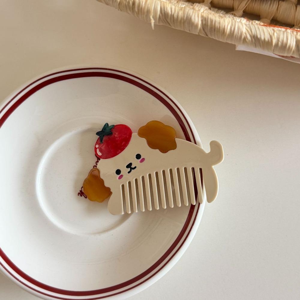 

Fruit Cartoon Makeup Comb Puppy Hairdressing Combs Portable Animal Acetate Comb Household Style 9
