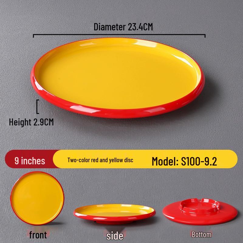 Melamine Nordic Style Cold Dish & Stir-fry Plate for Restaurants and Hotels