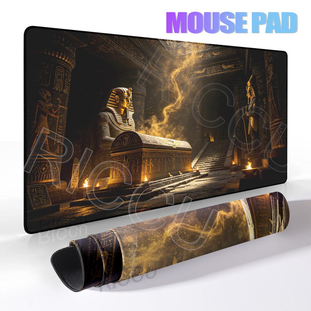 Ancient Egypt Posters Non-slip Mouse Pad Large Rubber Base Anti-slip Desk Accessories Mousepad for Gamer Keyboard Mat Decor Rug