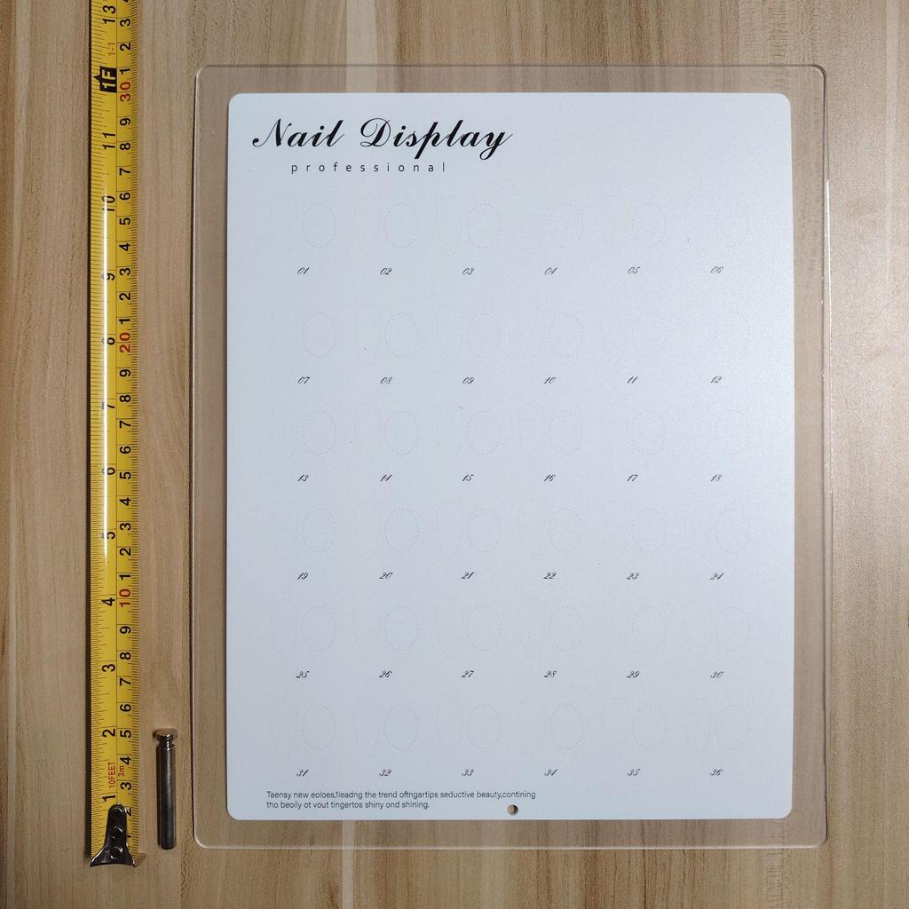 Japanese Nail Art Display Board: Three-Color Gel Polish Chart Book & Stand