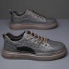 Mode Englischer Stil Elegant Herren Vorstellungsgespräch Business Schuhe Outdoor Sportschuhe Herren Echtleder Freizeitschuhe Grau Trend
