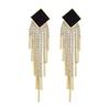 New Fashionable Tassel Earrings - Statement Long Drop Earrings - Luxury Niche Ear Jewelry
