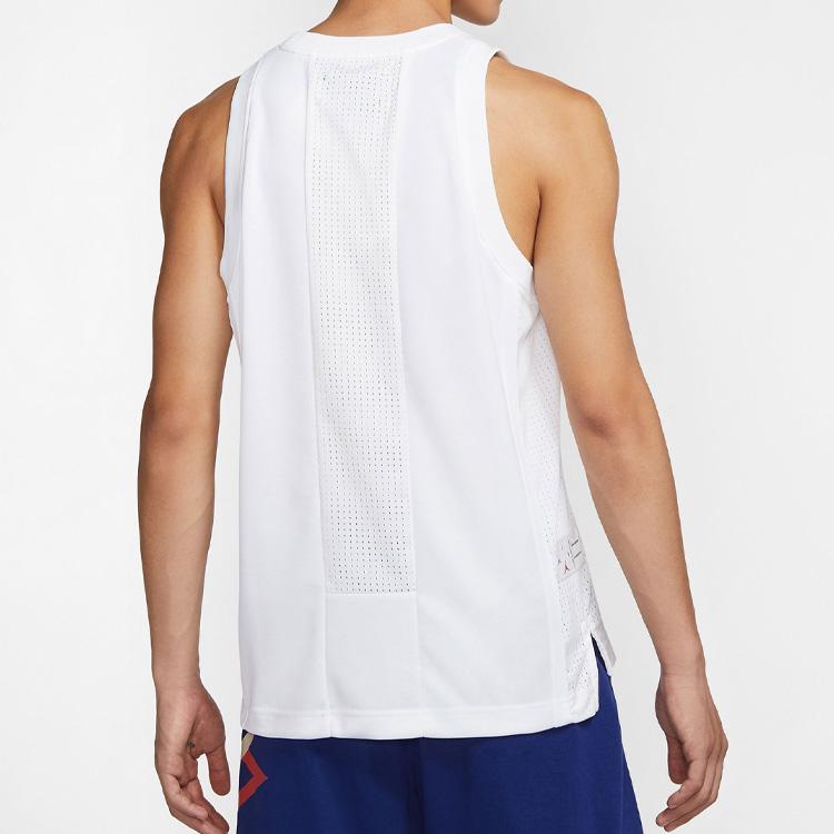 Jordan Air Dri-FIT Academy Breathable Basketball Vest Men Tops White CT4766-100