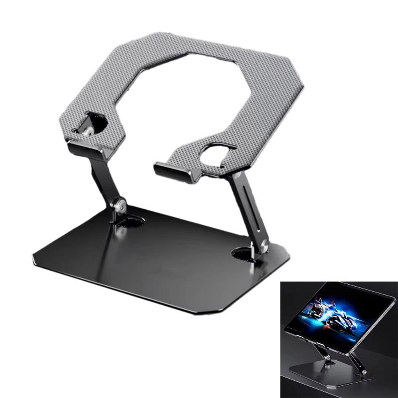 Metal Laptop Holder Stand with Double Arm Designing Desktop Cooling Bracket for Gaming and Home Office Use