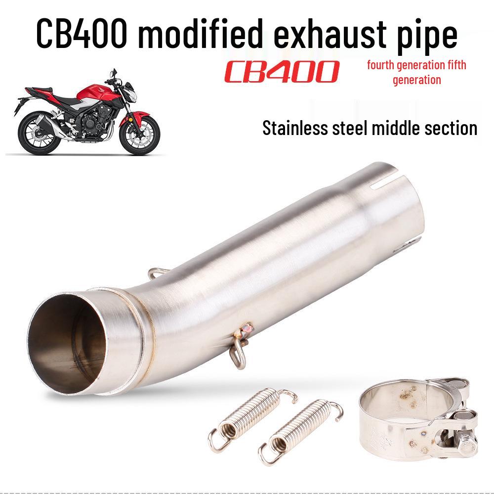 Stainless Steel Exhaust Mid-Section for CB400 Gen 4 & 5