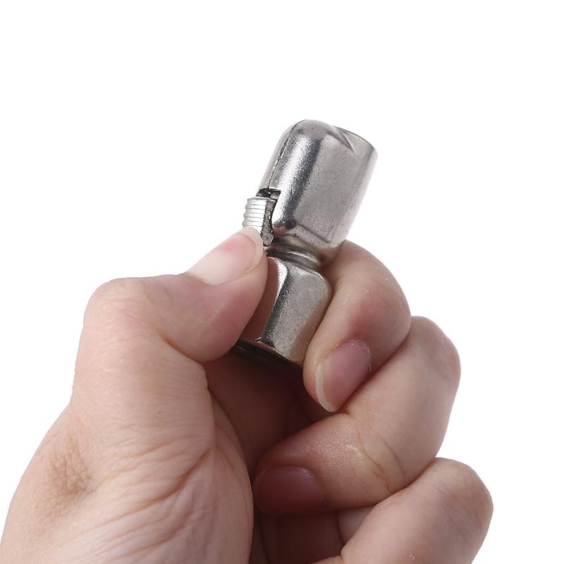 Tire Air Chuck Open Flow 1/4" F-NPT Quick Connect Metal Tire Inflator Lock on Air Chuck Mini Air Compressor