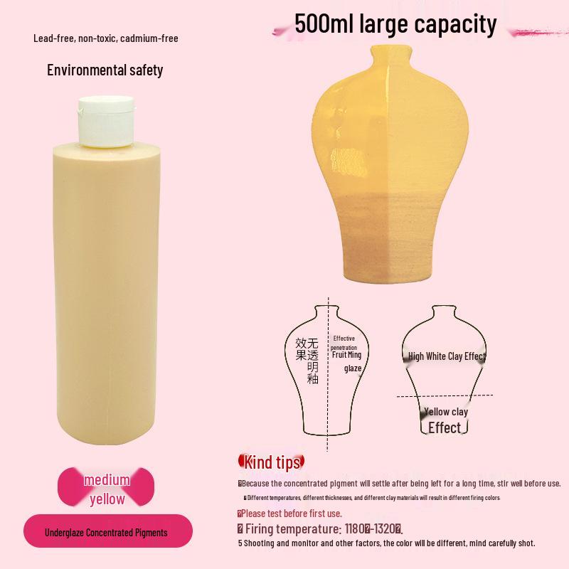 Konzentrierte wasserbasierte Keramik-Unterglasurpigmente für DIY- & Studentenprojekte