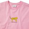 Thisisneverthat Żółty T-shirt z Kotem Różowy
