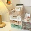 Folding Storage Basket Desktop Storage Snacks Stationery Cosmetics Storage Basket Misllaneous  Fruit Basket