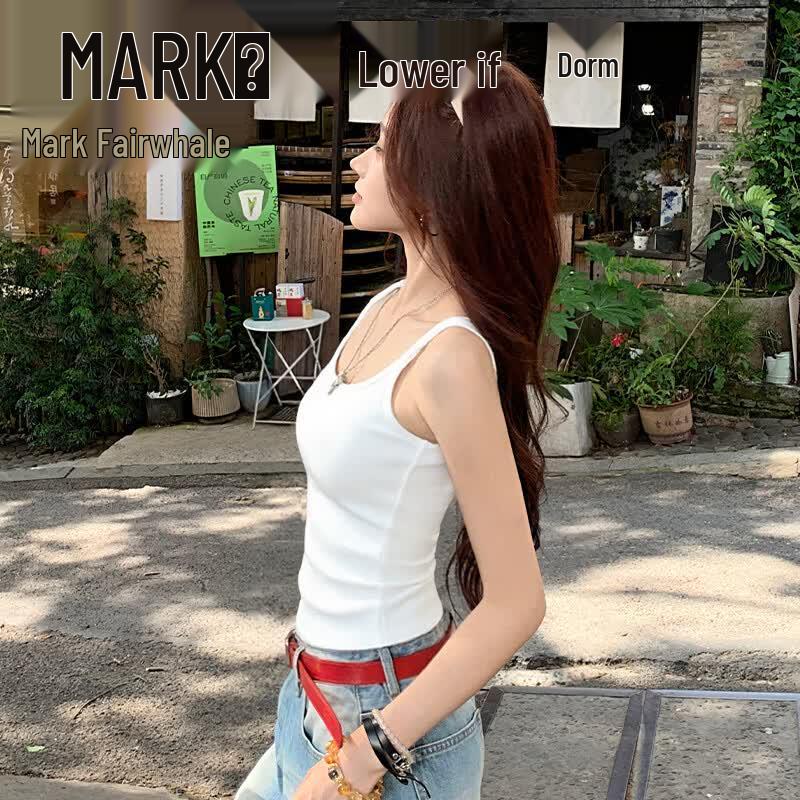 MARK FAIRWHALE Women s Padded Knit Slim-Fit Camisole M