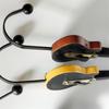 Guitar Wall Hook Guitar Shaped Wall Hooks Metal Hooks Wall Mounted Vintage Decorative Hooks Rack Hangers for Hanging Clothes Coats Towels Keys Hats