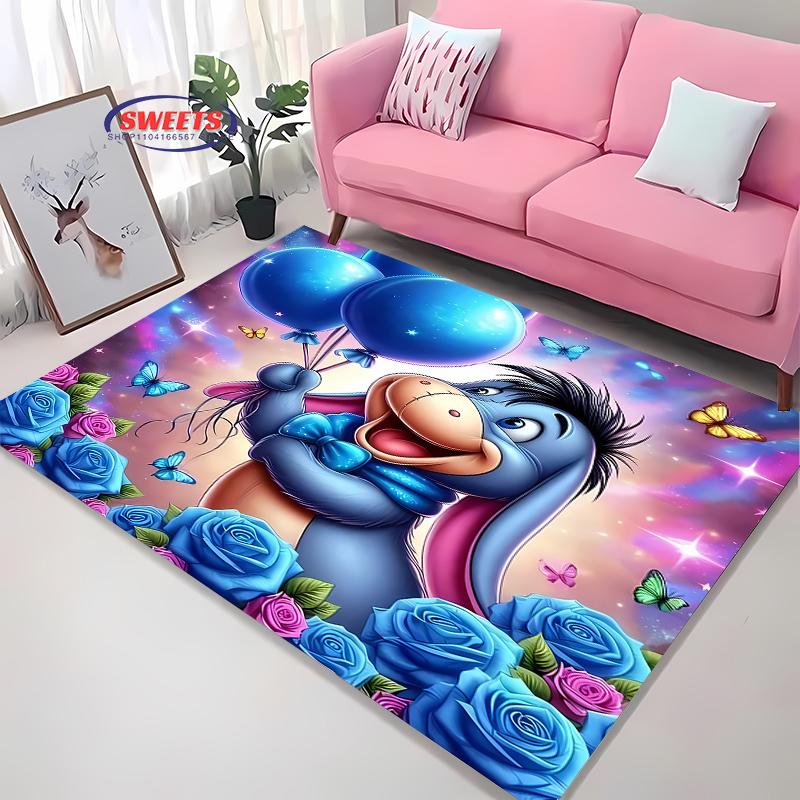 

New Shelves ! Popular Winnie The Pooh Eeyore Carpet, Living Room Bedroom Office Children s Room of Choice, Non-slip Washable Mat 40x60cm (16x24in)