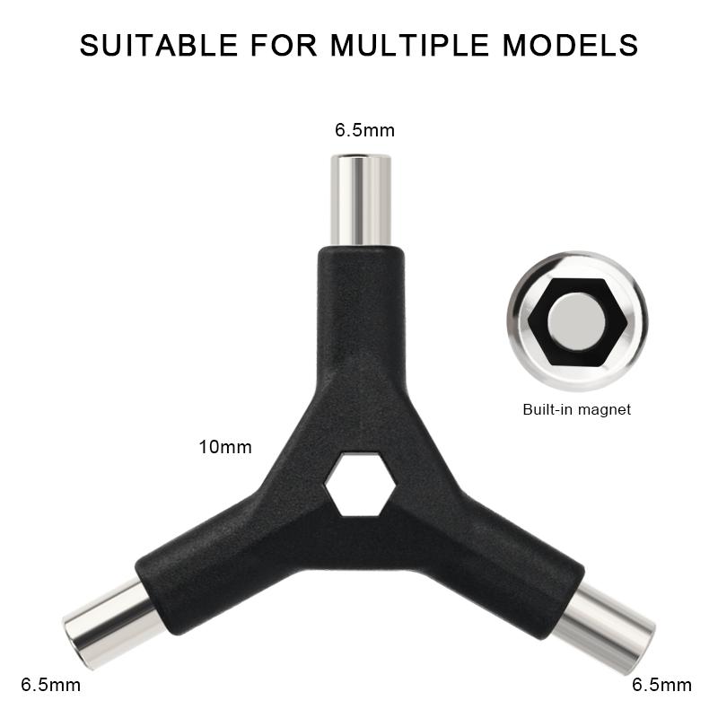 6 In 1 Bike Hex Allen Wrench Y Shape 3 Way Interchangeable Bits Carbon Steel Bicycle Hand Repair Tool Kit T25 Ph2 Screwdriver