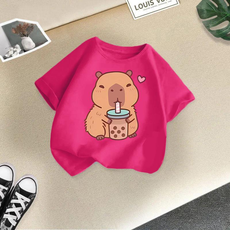 Children's Casual Short-sleeved T-shirt - Summer Boys' And Girls' Cute T-shirt