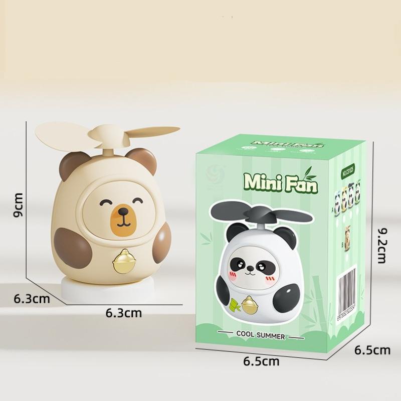 2025 New Cute Capybara Mini Portable Fan Handheld Small Fan Usb Charging 2-Speed Handheld Fan Suitable For Office Outdoor Travel