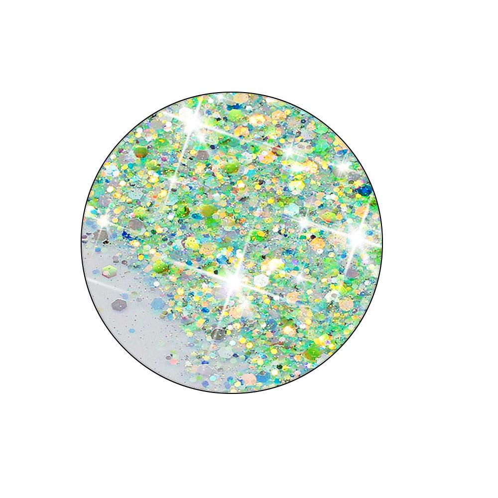 For iPhone 16 Pro Case Sparkle Sequins Luminous Epoxy TPU Phone Cover