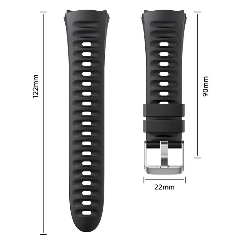 Original Silicone Strap For Huawei Watch 5 42MM No Gaps Rubber Sport Band For Huawei Watch 5 46mm Business Quick Release Band