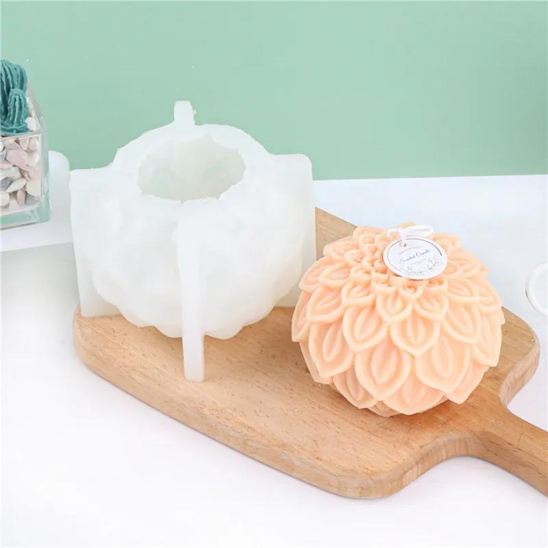 Matrițe 3D Creative Handmade Petală de Lotus Silicon pentru Lumânări Plantă Florală Artizanat Ipsos Rășină Săpun DIY Accesorii pentru Matrițe de Lumânări