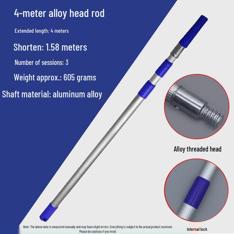 Aokewen 4M 3-Section Aluminum Paint Roller Extension Pole