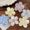 Sommer Creme Farbe Blume Haarspange Für Frau Mädchen Süße Haarspange Kunststoffe Haarnadel Krabbe Haarspange Weibliche Mode Haarschmuck