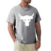 Dwayne Johnson Brahma Bull Tattoo Black T Shirt Cartoon T Shirt Men Unisex New Fashion Tshirt Free Shipping Funny Tops
