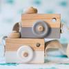 Interesting Funny Wooden Camera Cool Travel Mini Toy for Kids Children Safe Natural Birthday Gift