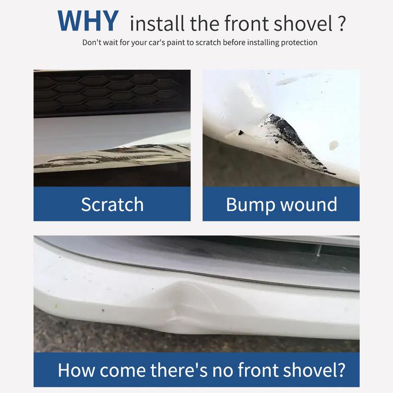 Přední splitter pro auto Vodotěsný Nastavitelný Ret Přední splitter Automobilový Černý Přední splitter Přední bradový lip spoiler Pro většinu