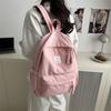 Smiling Pattern Face Solid Color Backpack Oxford Schoolbag For Daily Use Fashion