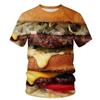 Lustige Spiegeleier 3D-gedruckte T-Shirts Essen Hamburg Pommes Streetwear Herren Damen Mode Kurzarm T-Shirt Kinder T-Shirts Oberteile