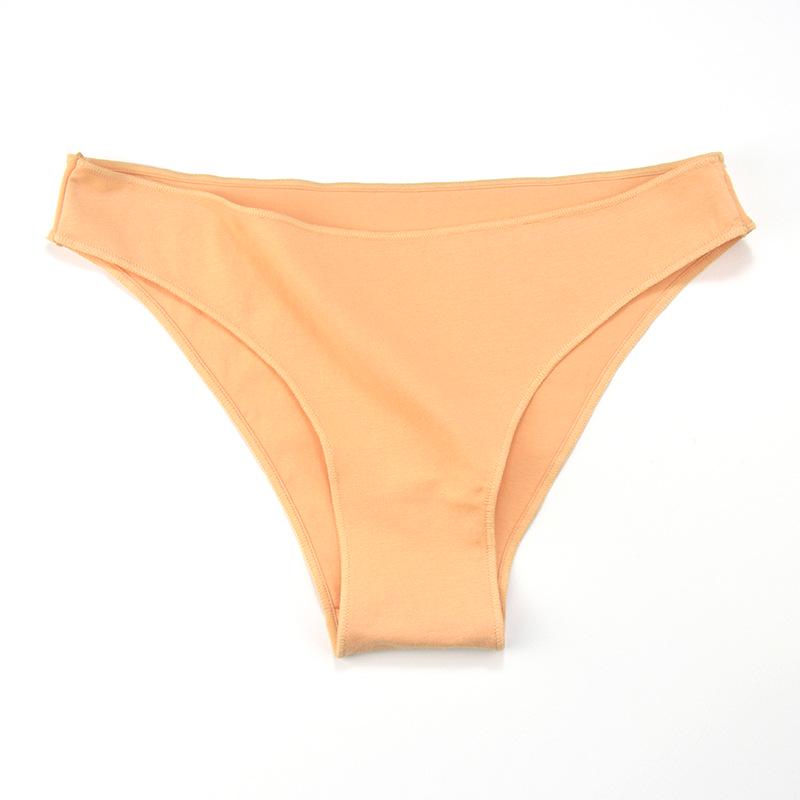 Low-Waist Breathable Cotton Bikini Briefs