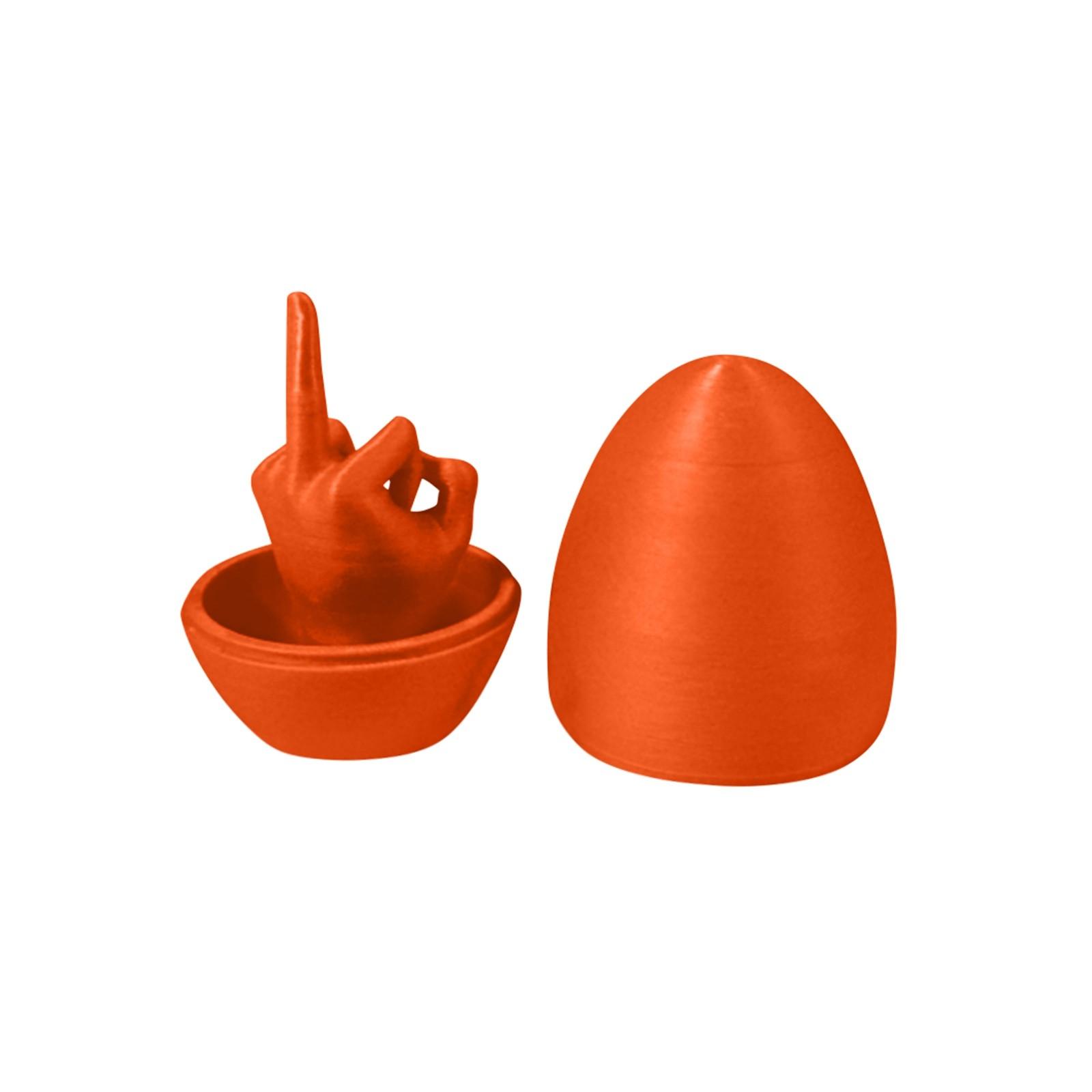 

3D-друк дружній жест яйце декомпресія інструмент кумедна іграшка дорослий подарунок смішний One Size помаранчевий