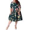 Fashion Women Dress plus Big Size 3XL-9XL Ladies Print Skirt