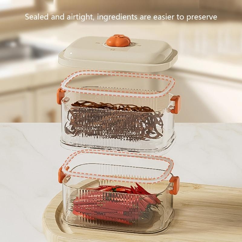 Clear Stackable Storage Jars Secure Seals Designs Space Saving Kitchen Organization