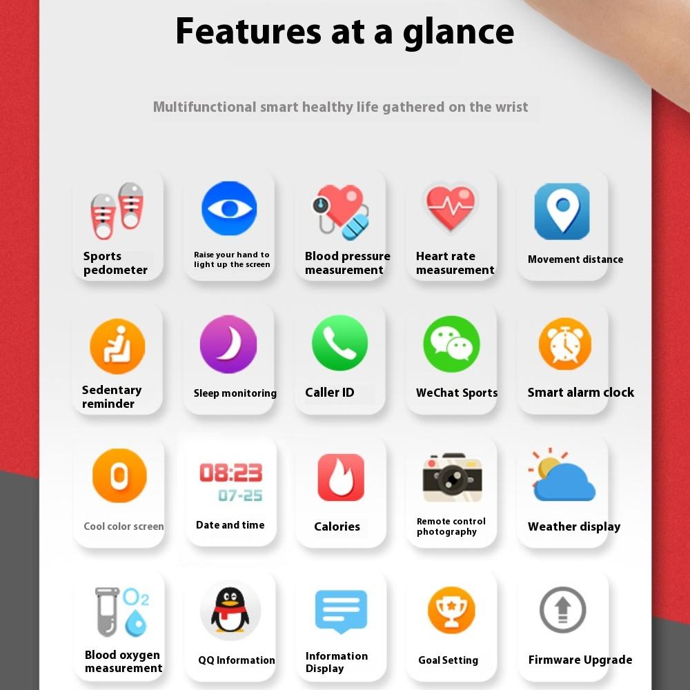 Chytré hodinky pro ženy, jednoduchý sportovní náramek