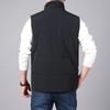 Herbst- und Winterweste Herren Stehkragen Verdickte Thermoweste Große Weste Jacke