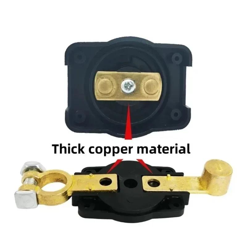 Car Battery Disconnect Switch 275A 2 Position On/Off 12V-48V Power Isolator Cut Off Shut Off for Auto Car RV Boat Truck Vehicle