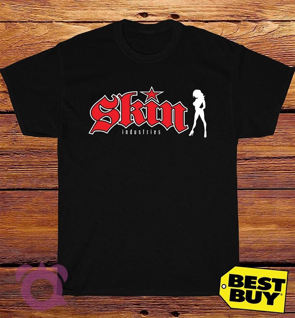 New Skin Industries Logo Men s Funny T-Shirt Size S to 5XL M