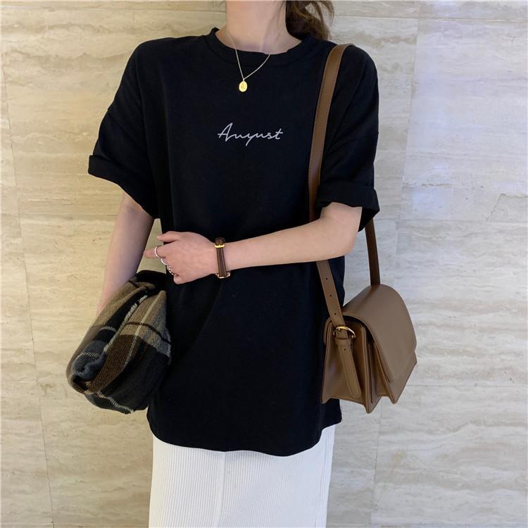 Women's Oversized Short-Sleeve White T-Shirt - Korean Salt Style Summer 2025 Trend