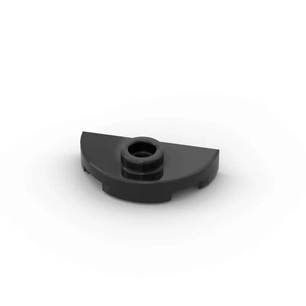 Non-Toxic Moc 10Pcs 1745 Round 1X2 Half Building Blocks Kit Plate With Stud Bricks Particle Puzzle Educational Toys Children Birthday Gift