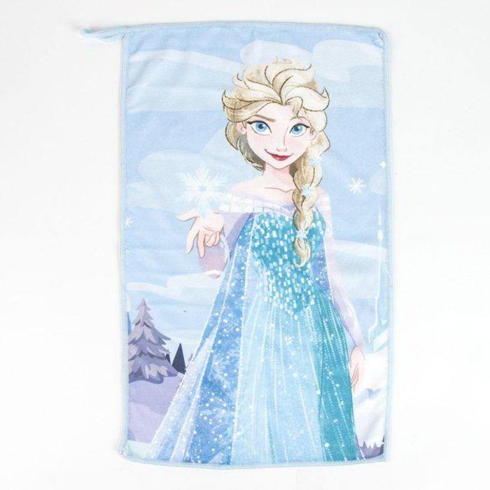 Trousse de toilette enfant LA REINE DES NEIGES avec brosse à cheveux et serviette main - ensemble de voyage disney Frozen