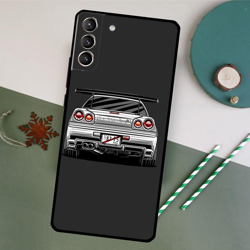 Coque de téléphone pour voiture de sport drift pour Samsung Galaxy S26 S23 Ultra S20 S21 S22 S24 S25 Plus S10 S25 FE Couvercle arrière