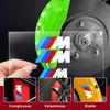 BAAV1 2025 Hot 6PCS Car Brake Decorative Stickers Wheel Hub Styling Decals Accessories For BMW E46 G60 F20 F10 F30 E30 E90 E60 G20 E87