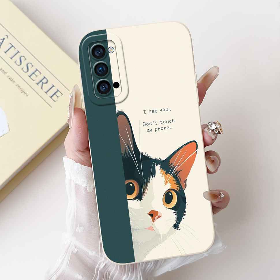 Für Oppo Reno4 Pro 5G Hülle CPH2089 Luxus Kunst Bemaltes Cover Für Oppo Reno4 Reno 4 Pro 5G Handyhülle Schutzhülle Weiche Abdeckung