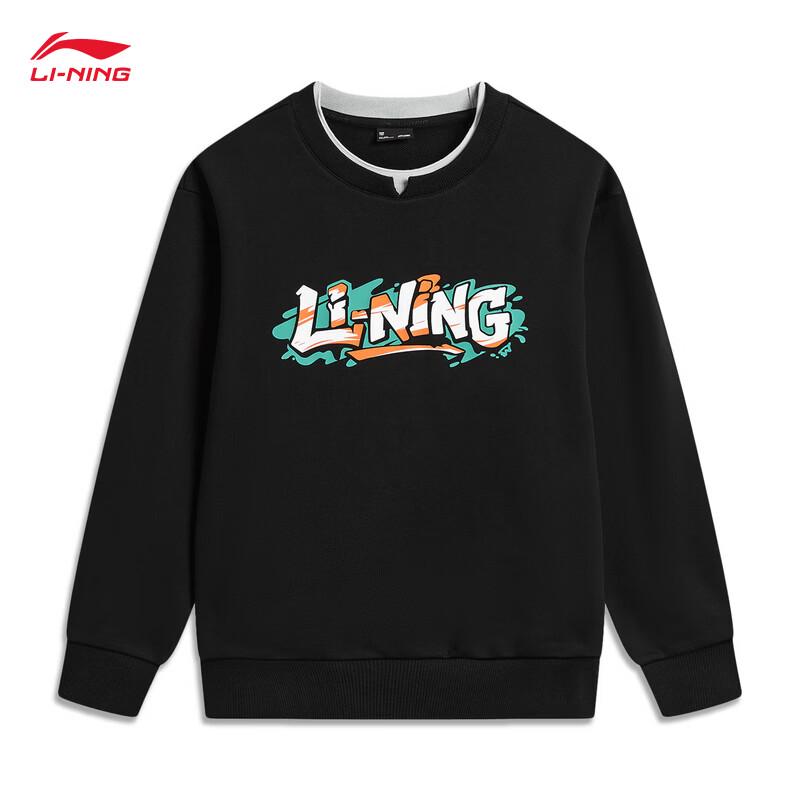 Li-Ning Unisex Youth Pullover Round Neck Sweatshirt YWDW239 M
