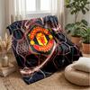 Manchester United Theme Blanket Soft Flannel Blanket Plush Throw Blanket Cozy Sofa Bed Blanket for Home Decor