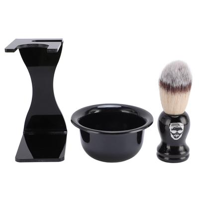 Men Shaving Brush Set Portable Shaving Brush Shaving Bowl Holder Stand Set for Travel