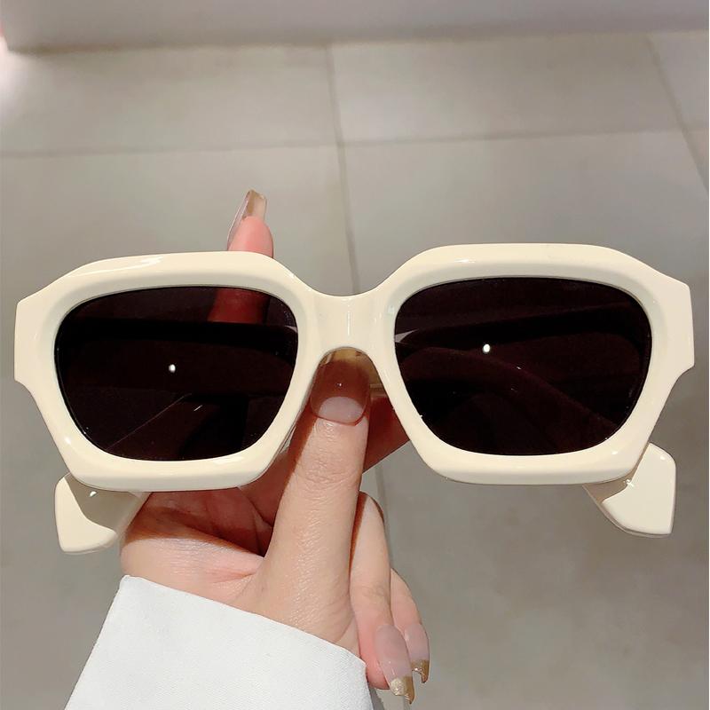 Oversized Square Shape Sunglasses New Stylish Vintage Outdoor Shades Trendy Brand Designer UV400 Women Eyewear