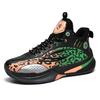 907 Men's Women's Basketball Shoes Mid To Low Top Leather Face Youth Anti Slip Couple Training Sports Middle School Students