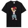 Herrmode Teddybjörn T-shirt Ren bomull Toppar T-shirt Roliga unisex-tröjor Sommar Oversized kvinnlig T-shirt Harajuku Streetwear